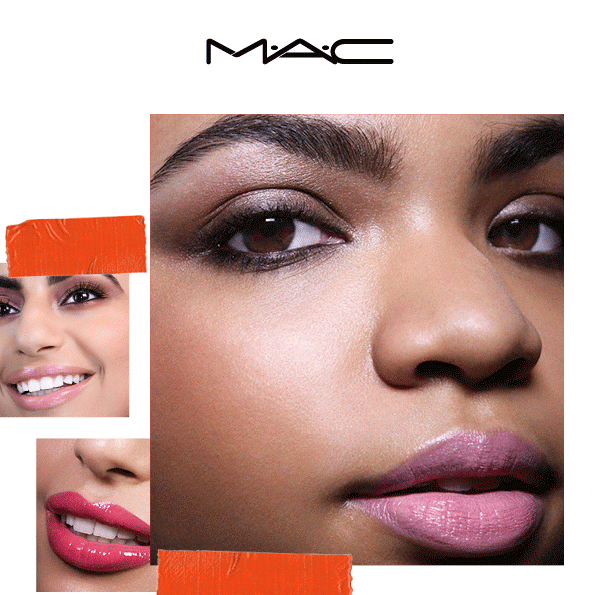 Dark skin model valentines look