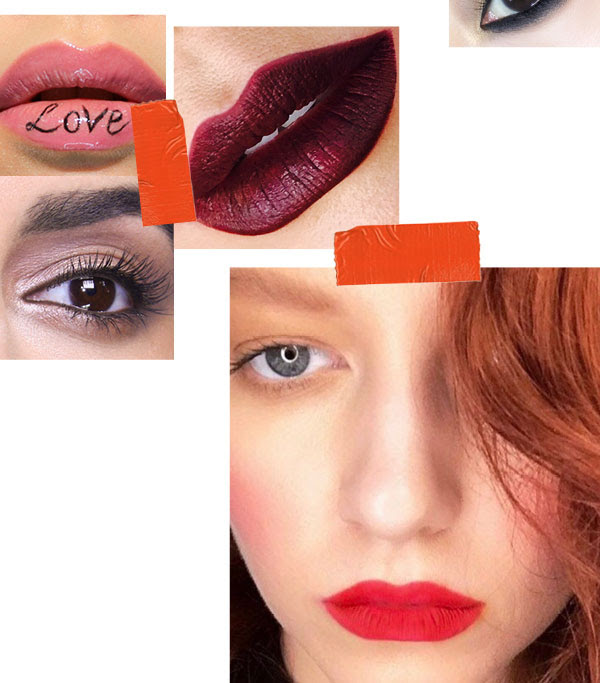 red lips valentines makeup