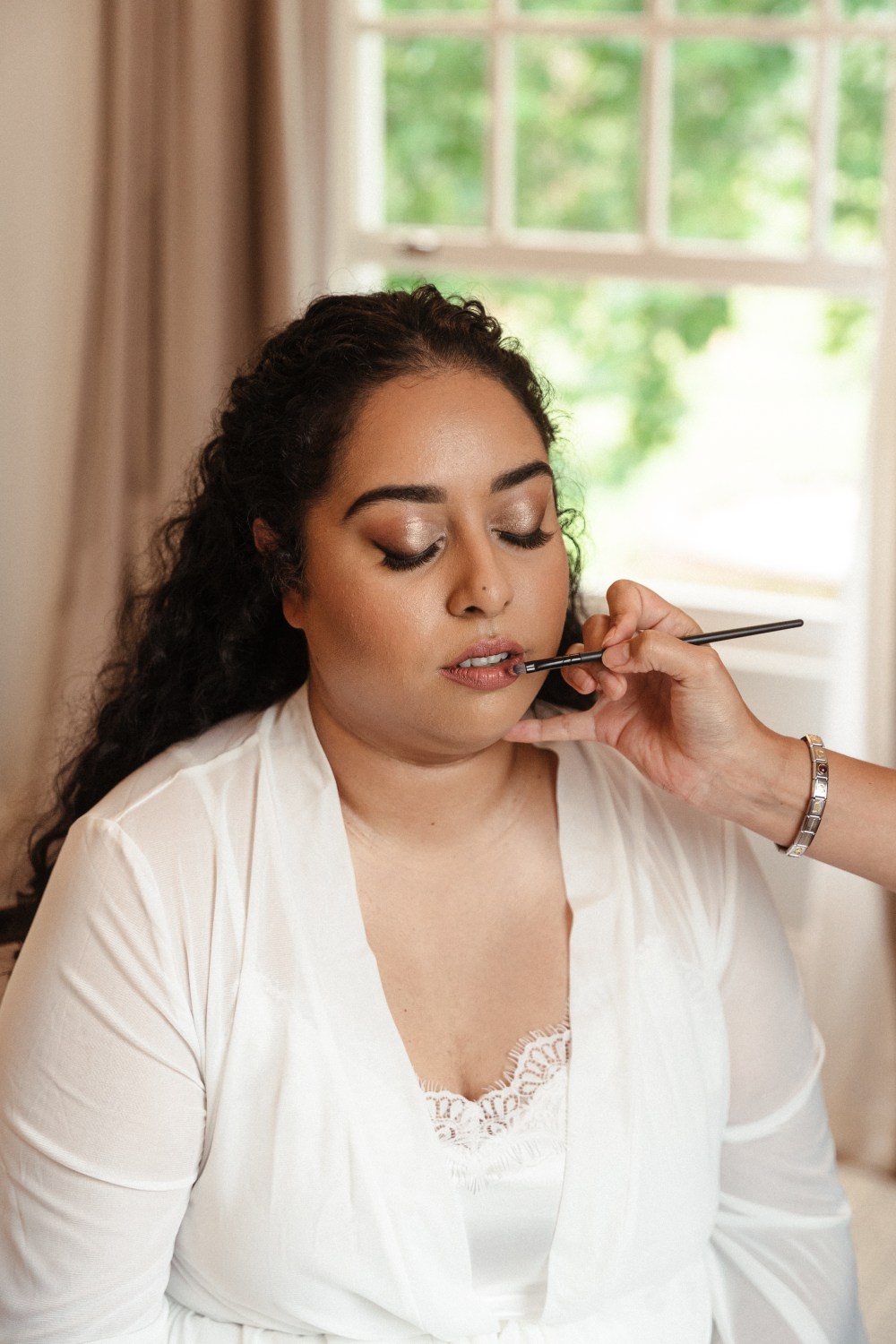 Curly Girl Bridal Hair for our Bride&nbsp;Lareina